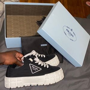 Prada women’s Lug-Sole platform sneakers